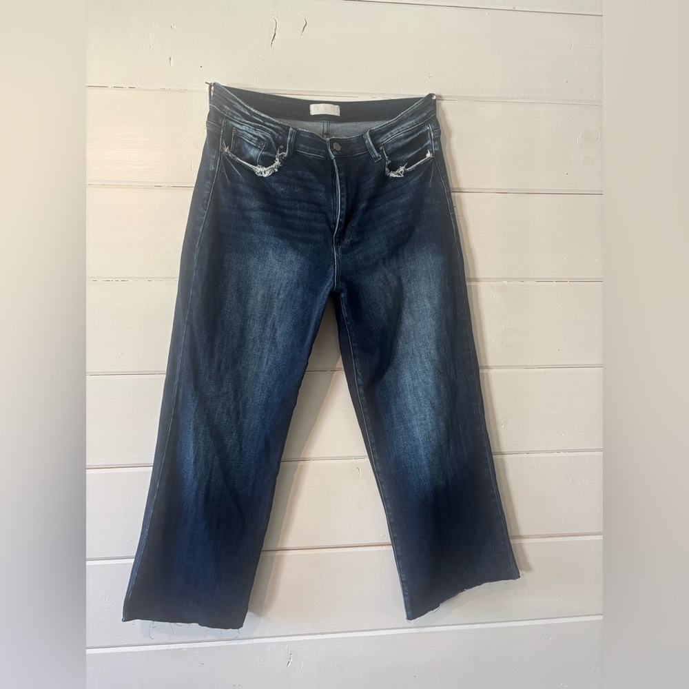 Stylish Dark Blue Flare Jeans for Women